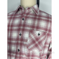 Vintage rød stribet plaid shirt